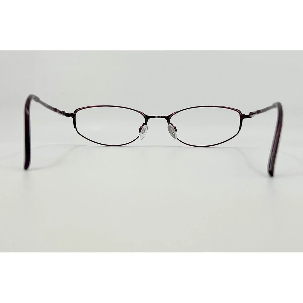 Halston Eyeglasses Frames Women Burgundy H 307 Col 80 Oval Metal 51-17-135